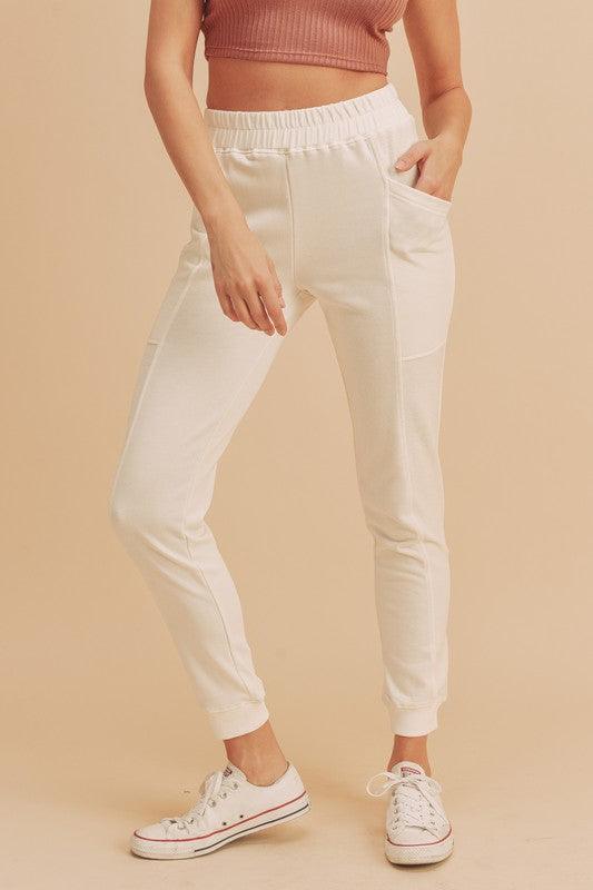Joggers Homme Taperés avec Poches à Rabat en Mélange de Coton et Polyester 7