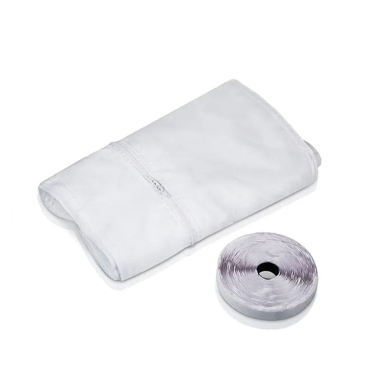 Joint de fenêtre pour climatiseur portable avec fermeture éclair et adhésif rapide 7
