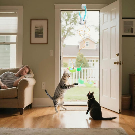 Jouet Interactif Pour Chat Volant Avec Mouvement 360° 1