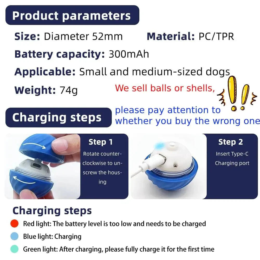 Jouet Interactif pour Chien Balle Électronique 5
