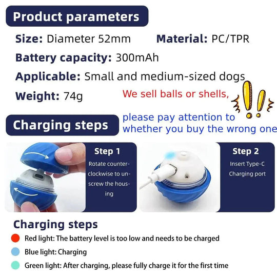 Jouet Interactif pour Chien Balle Électronique 5