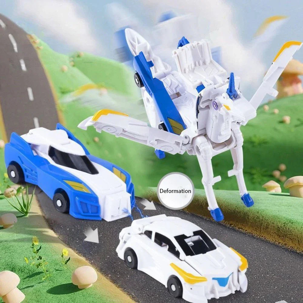 Jouet Magnétique 2-en-1 Robot et Voiture 2