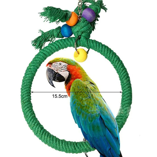 Jouet Perroquet Coloré à Mâcher et Accrocher pour Oiseaux 8