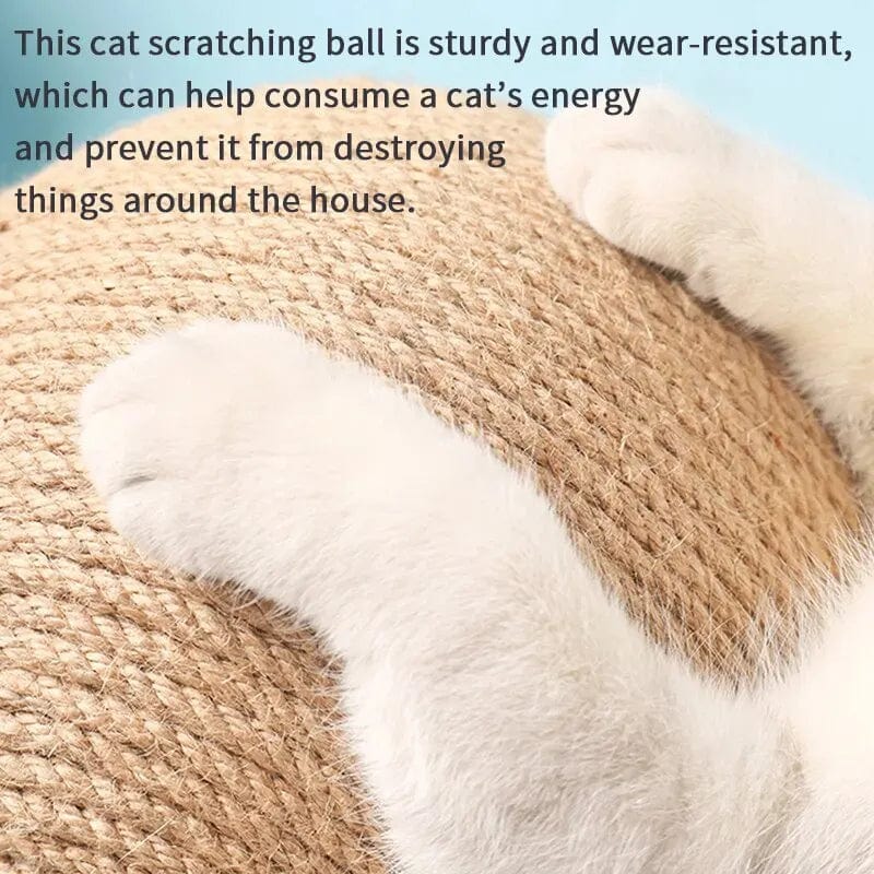 Jouet à Griffer pour Chats en Bois et Sisal Triangulaire 2