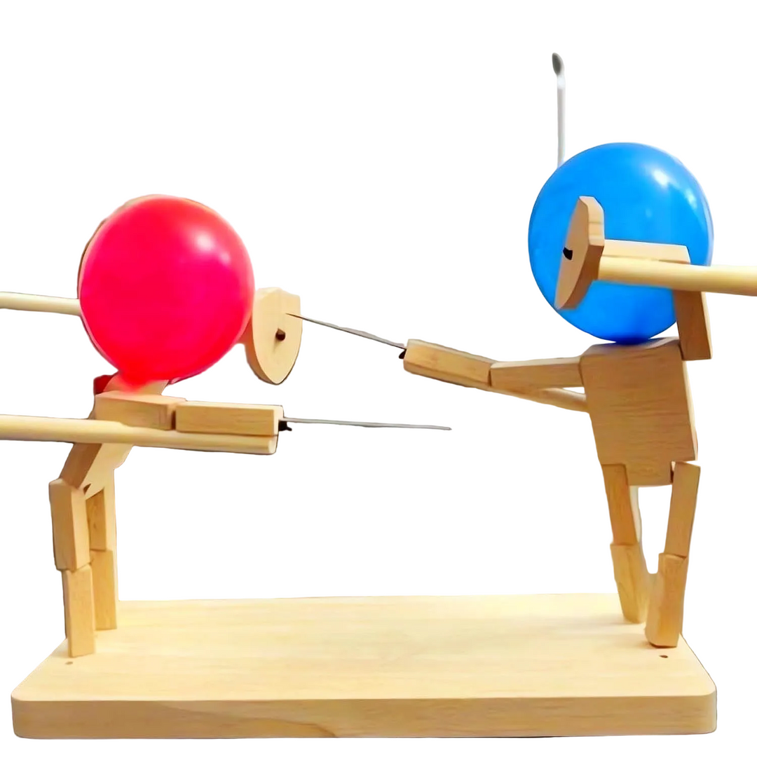 Jouet en Bois Duel Amical pour Enfants - Jeu de Clôture Amusant et Stratégique 0
