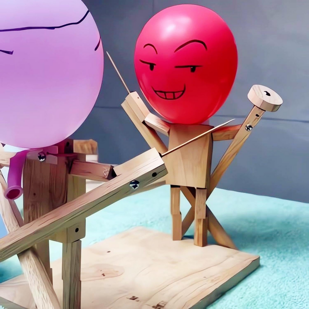 Jouet en Bois Duel Amical pour Enfants - Jeu de Clôture Amusant et Stratégique 1