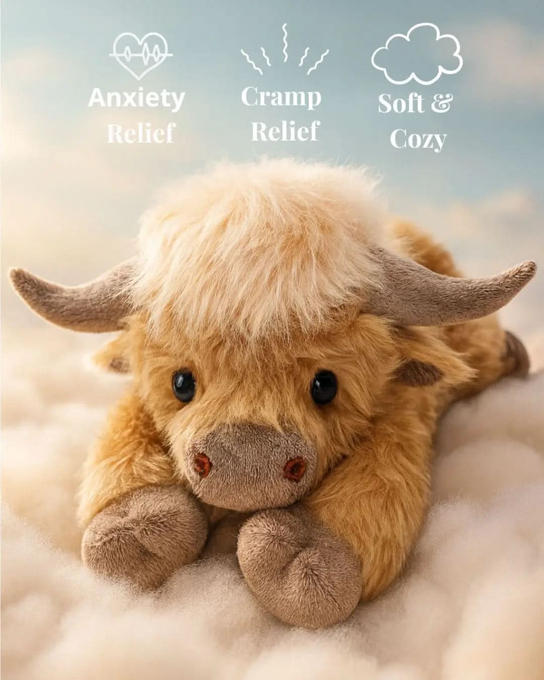 Jouet en Peluche Bétail des Highlands Charmant 2