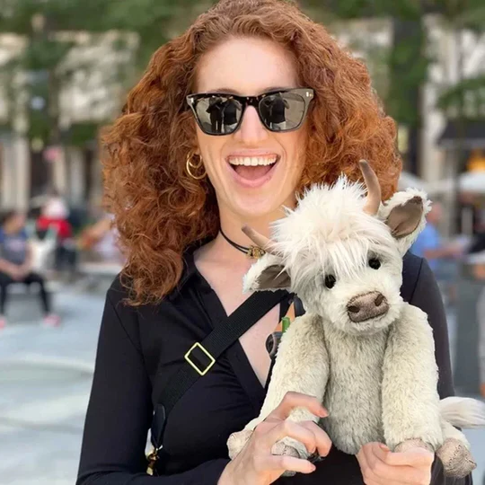 Jouet en peluche Highland Cow Hamish fait main 2