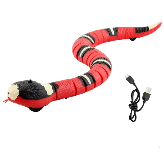 Jouet interactif pour chat avec serpent électronique 0