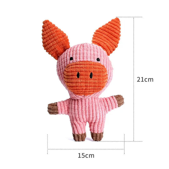 Jouet pour chien robuste en peluche avec design résistant aux morsures 11