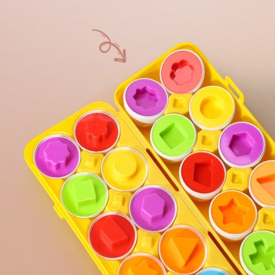 Jouets Éducatifs pour Enfants - Oeufs Géométriques Colorés 5