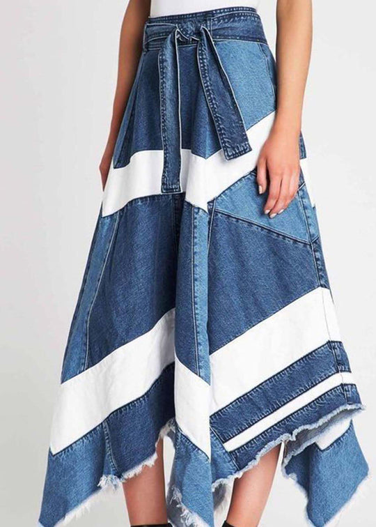 Jupe Asymétrique en Denim pour Femmes 1