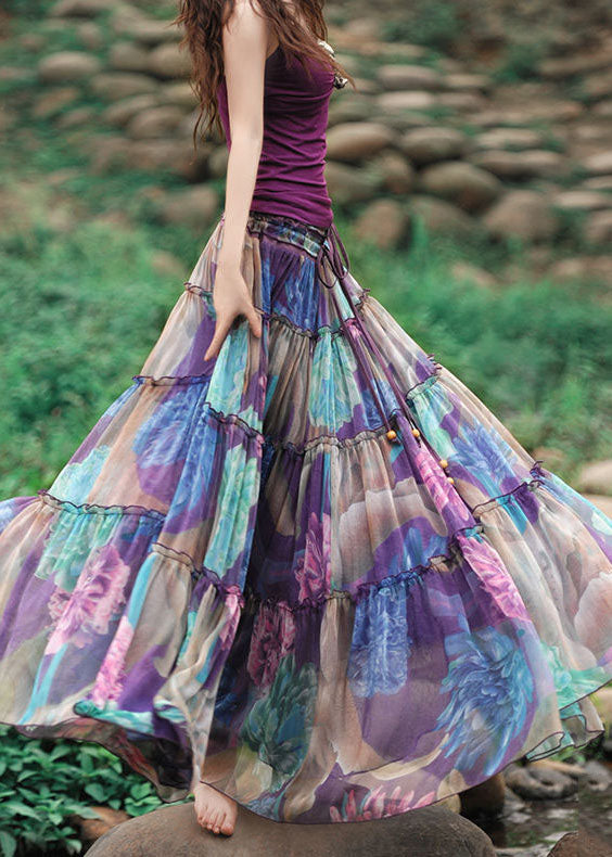 Jupe Bohème Imprimée Patchwork 1