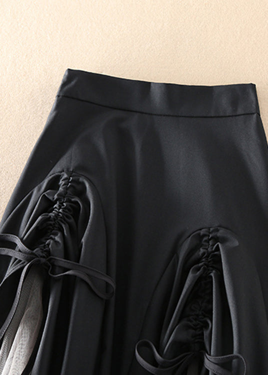 Jupe Femme Tulle Asymétrique avec Cordon 2