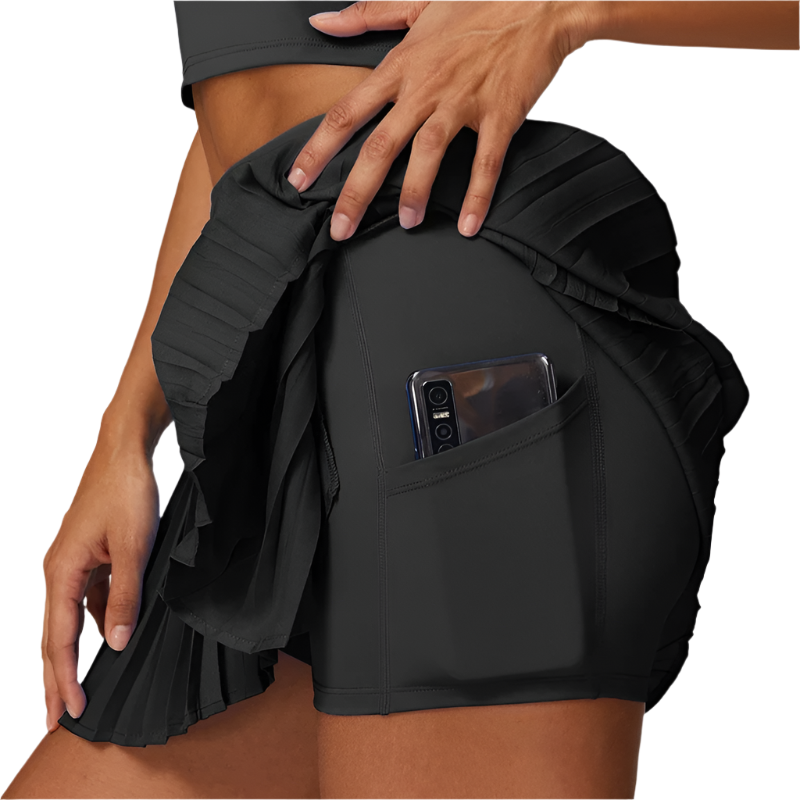 Jupe Plissée Femme Confortable et Polyvalente 0
