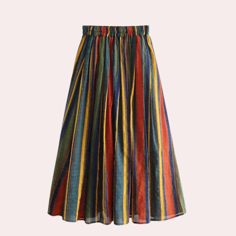 Jupe Retro à Rayures pour Femmes 1