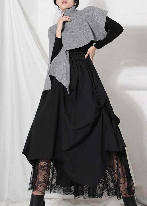 Jupe d'Été Asymétrique Patchwork Moderne 3