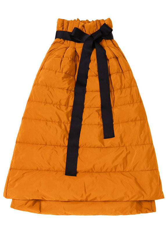 Jupe d'hiver Boho Orange Épaisse 3