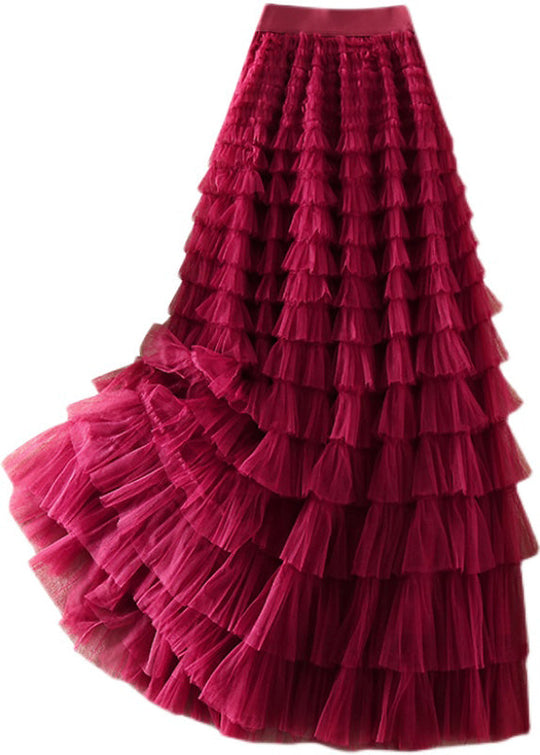 Jupe en Tulle Froissé pour Femmes Printemps 4