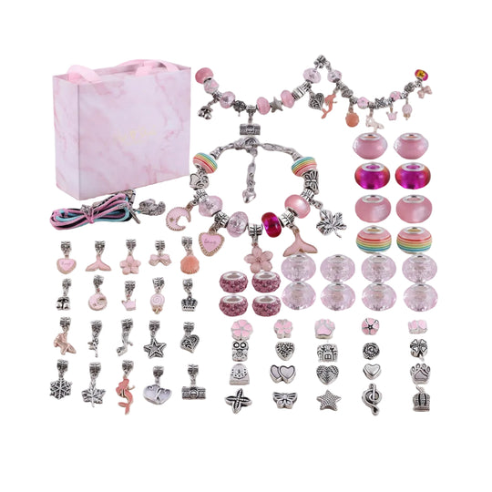 Kit Création Bijoux Bracelet Avec Breloques Brillantes Pour Filles 0