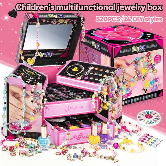 Kit Création Bijoux Bracelet Avec Breloques Brillantes Pour Filles 20