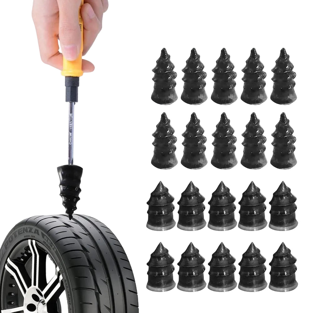 Kit Réparation Pneus Voiture - Outil de Réparation Pneus Crevé avec Mèche 0