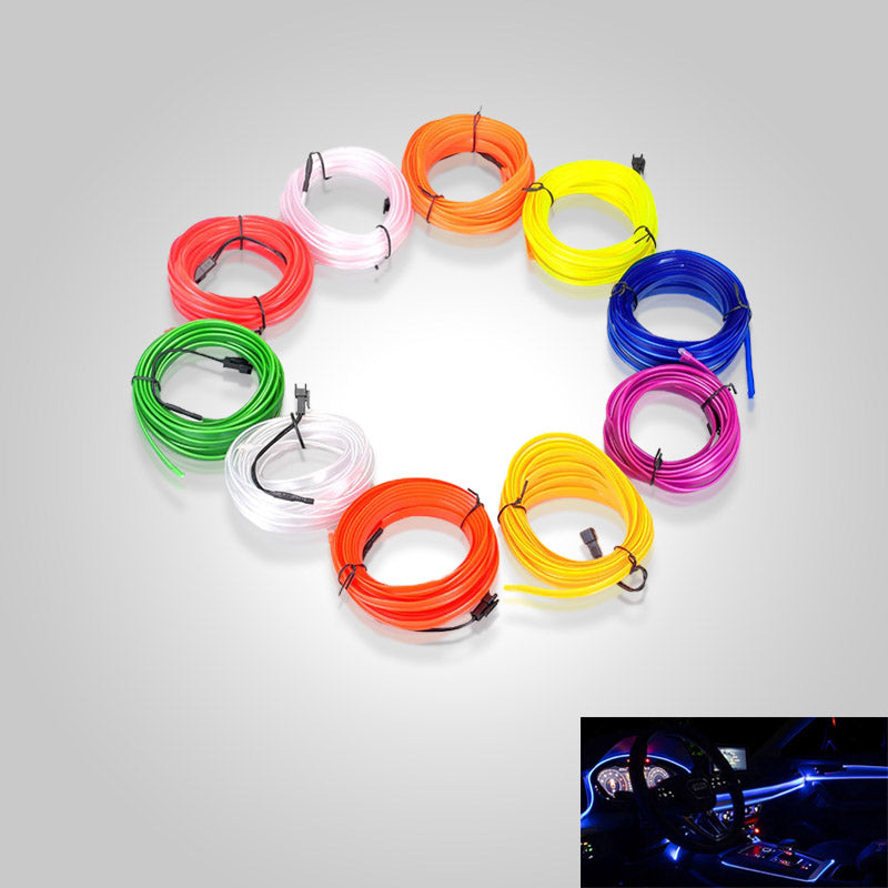 Kit d'Éclairage LED pour Voiture Futuriste avec Connexion USB 3