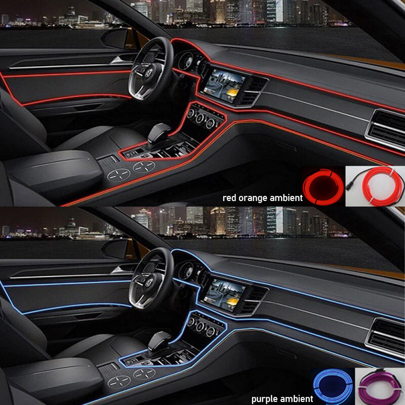Kit d'Éclairage LED pour Voiture Futuriste avec Connexion USB 8