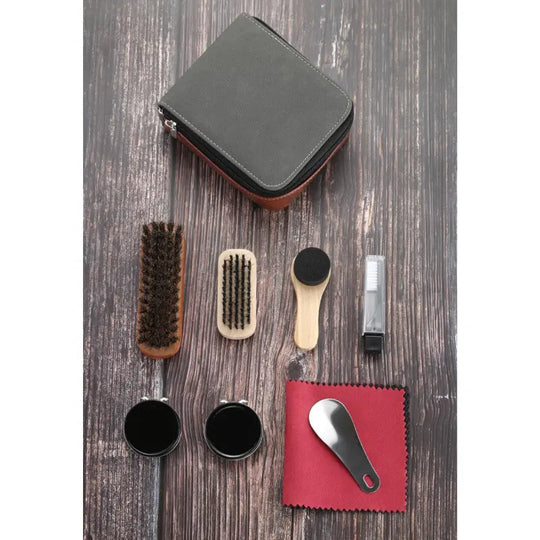 Kit d'entretien pour chaussures en cuir 9 pièces 2