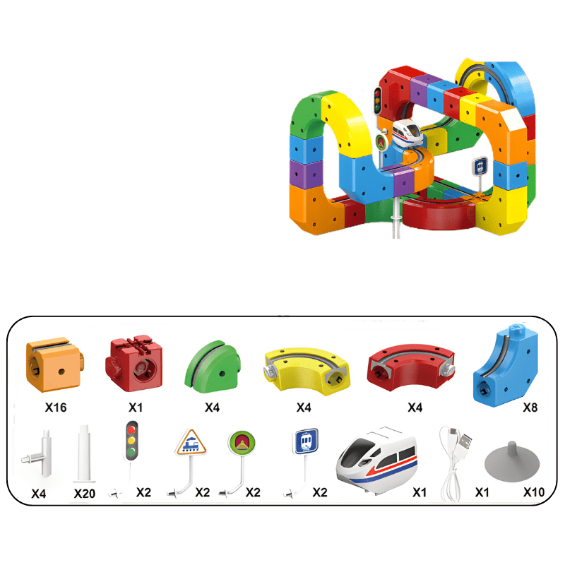 Kit de Construction Ferroviaire 3D pour Enfants 9