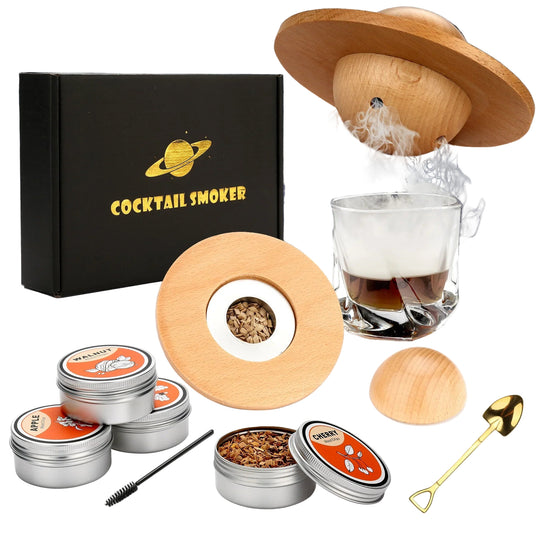 Kit de Fumeurs à Cocktail pour Whisky et Bourbon 0