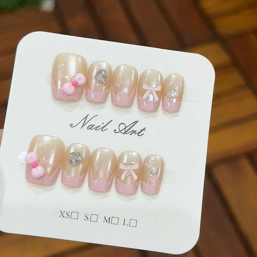 Kit de faux ongles à pression pour femme style créatif 0