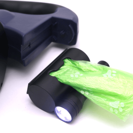 Laisse Double Rétractable Pour Chien Avec Lampe Intégrée Et Système Anti-Emmêlement 4