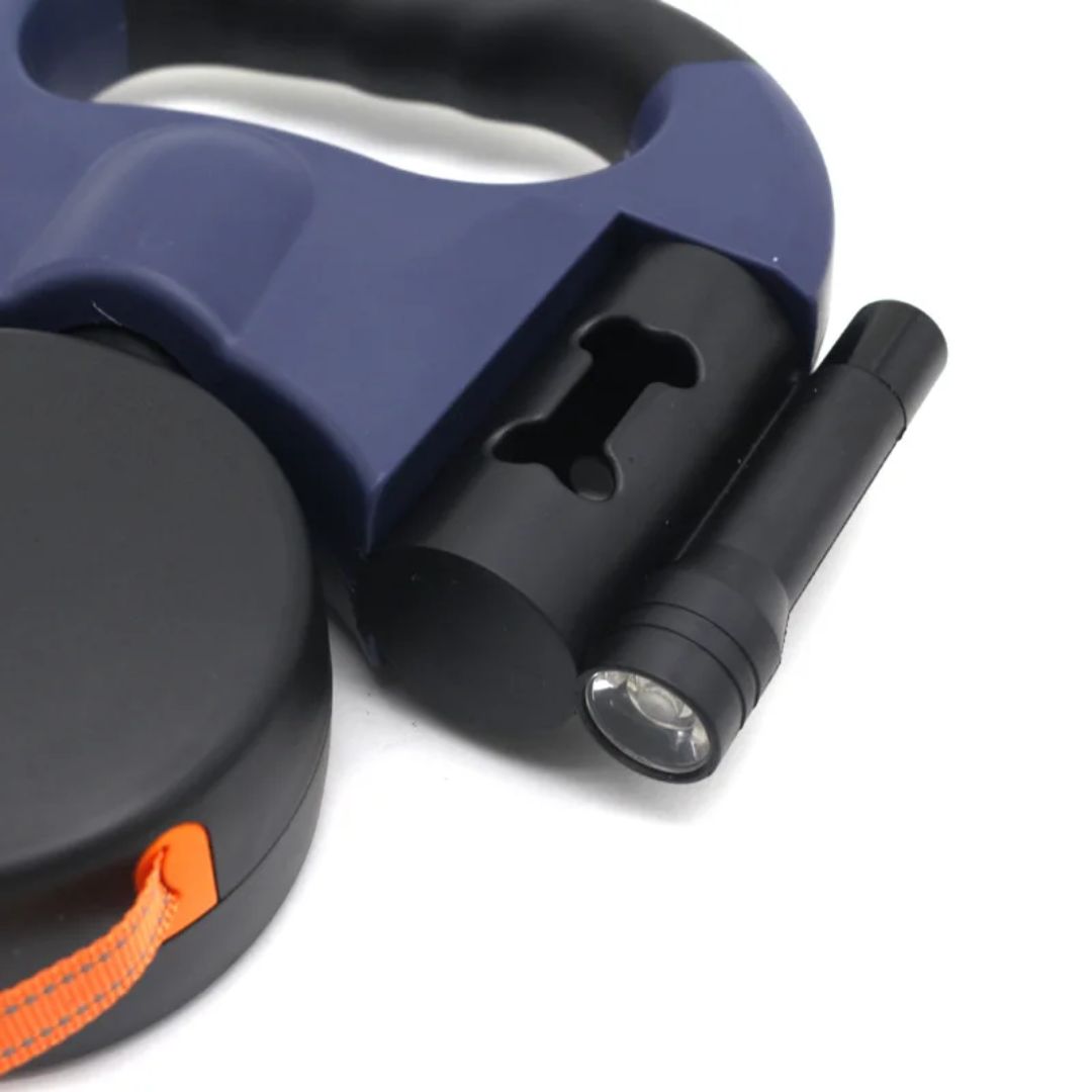 Laisse Double Rétractable pour Chiens avec Lampe de Poche 7