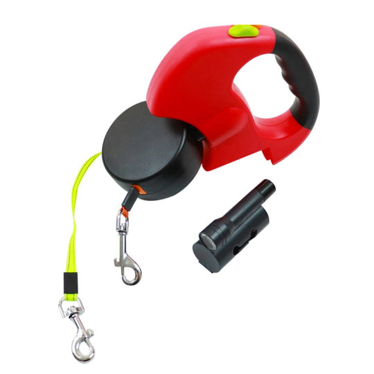Laisse Double Rétractable pour Chiens avec Lampe de Poche 8