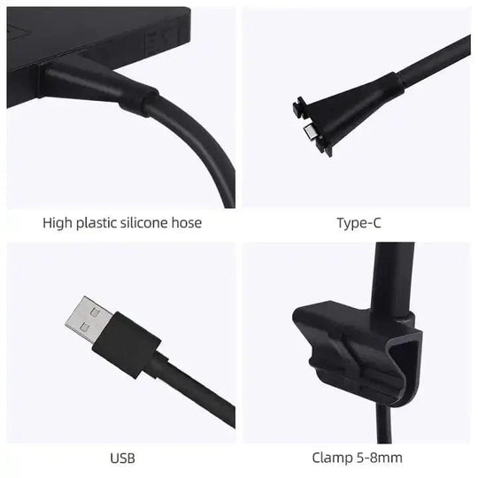 Lampe Aquarium LED USB Éclairage à Spectre Complet pour Plantes Aquatiques 4