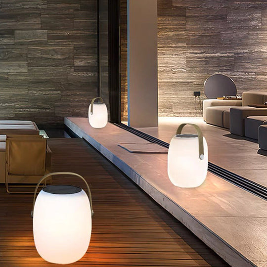 Lampe Décorative Solaire Extérieure en Panier 0