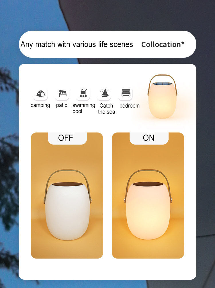 Lampe Décorative Solaire Extérieure en Panier 7