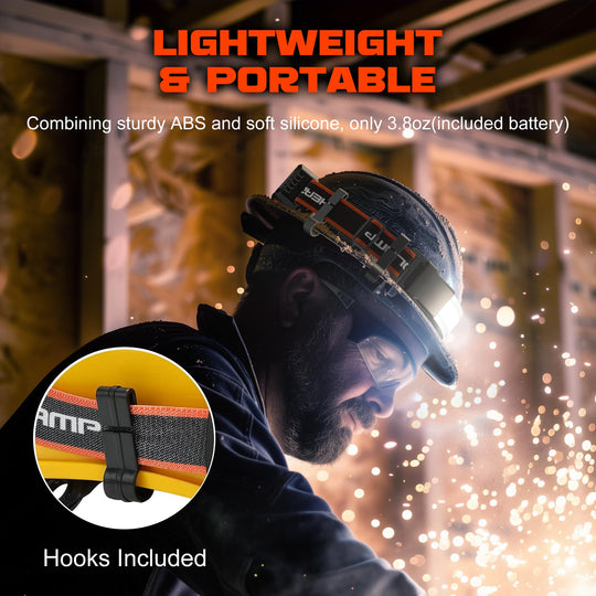 Lampe Frontale Rechargeable Puissante 1000 Lumens Angle Élargi 230° LED 4