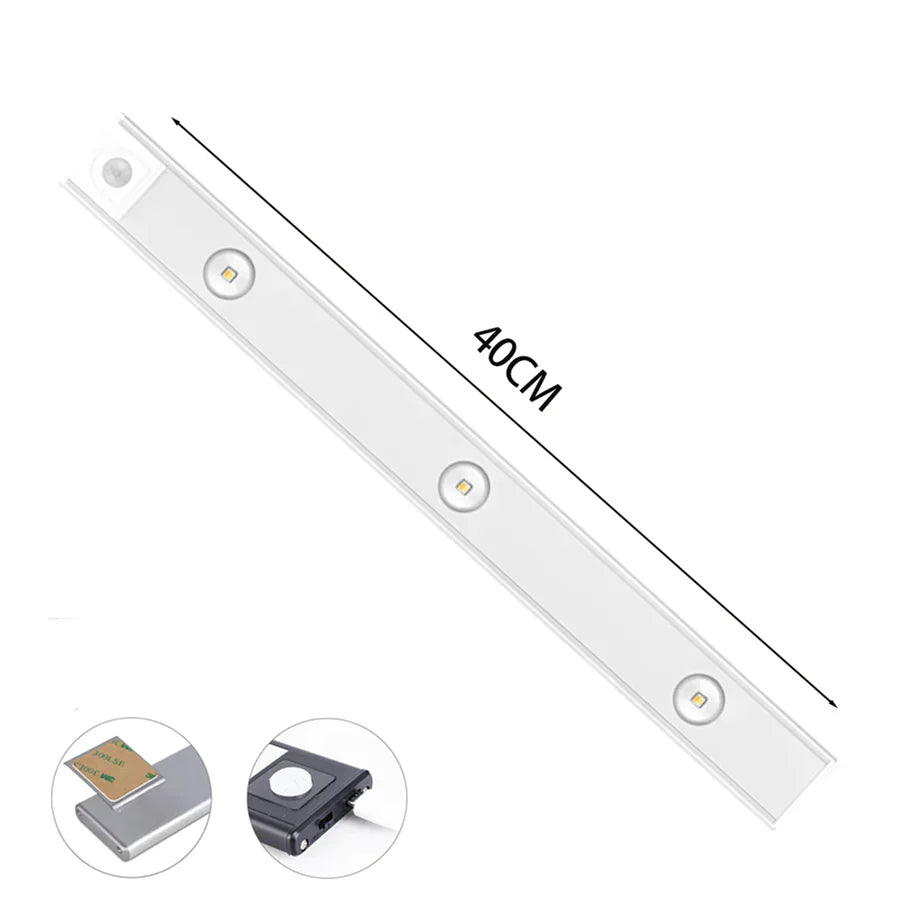 Lampe LED d'armoire sans fil avec capteur de mouvement 1
