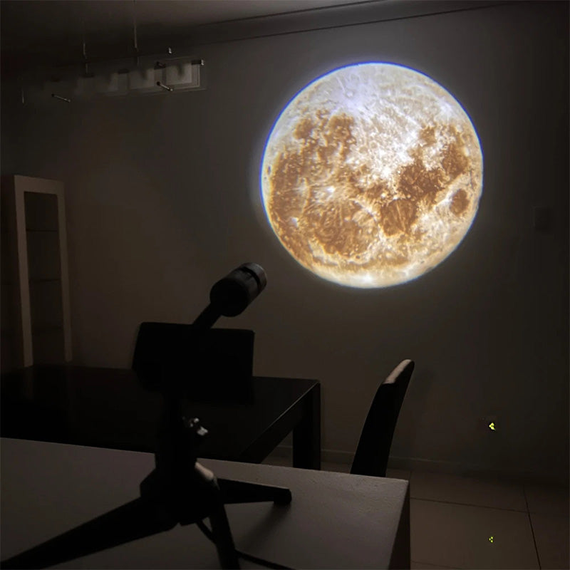Lampe LED de Projection Lune et Terre Flexible 1