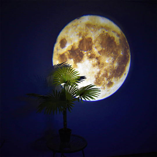 Lampe LED de Projection Lune et Terre Flexible 3