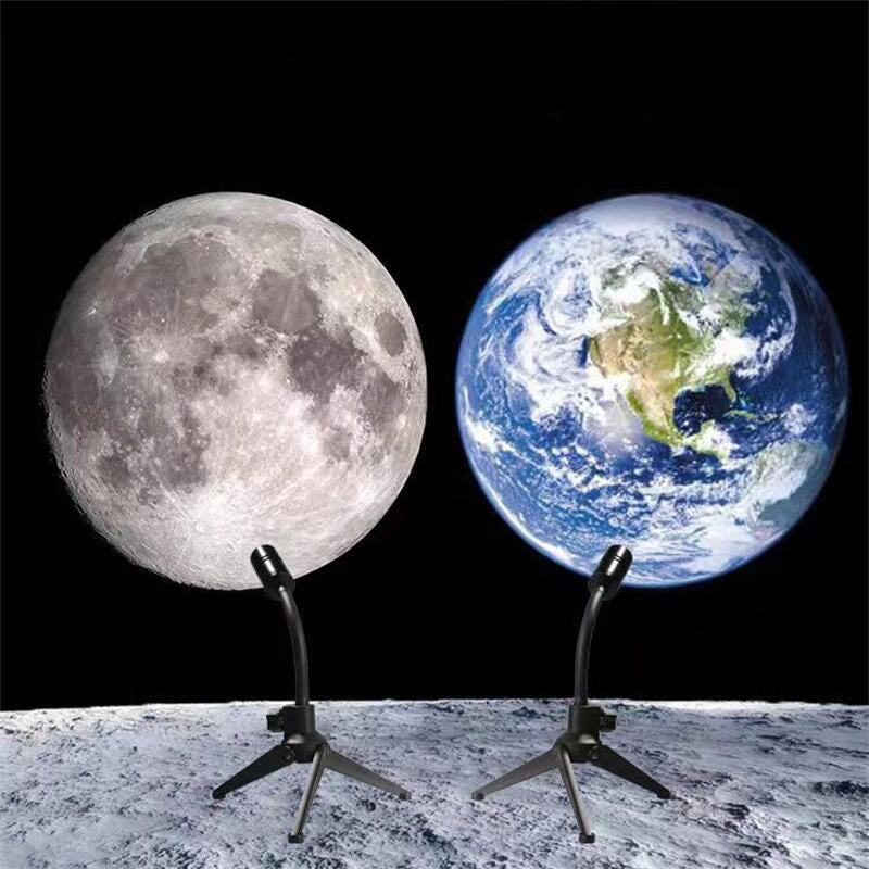 Lampe LED de Projection Lune et Terre Flexible 6