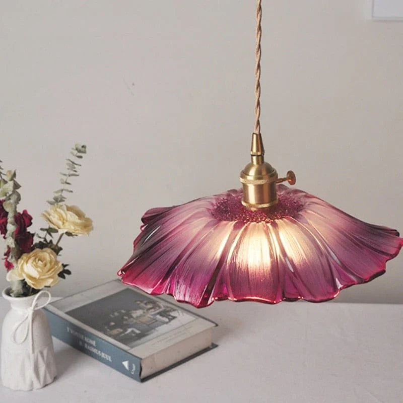 Lampe Lotus en Verre PétaleFlare 3