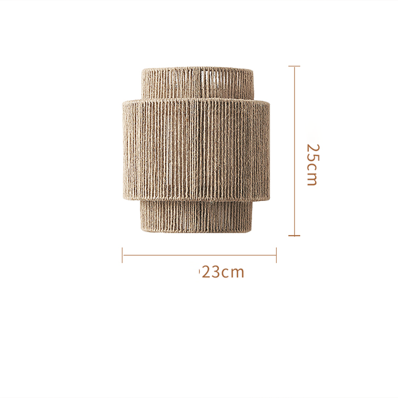 Lampe Murale Boho Rattan Vintage 6