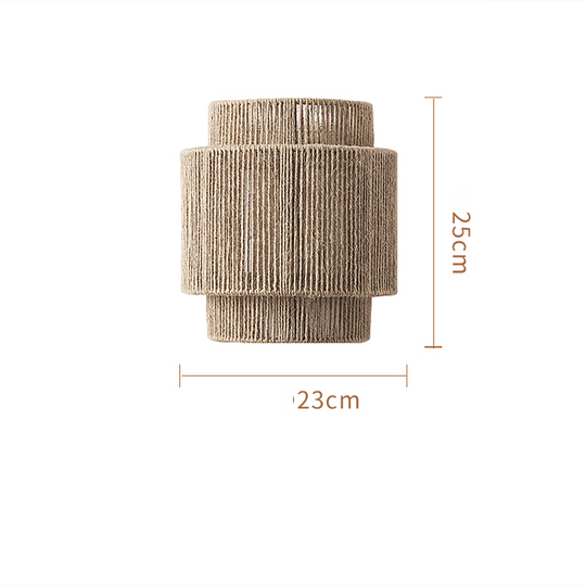 Lampe Murale Boho Rattan Vintage 6