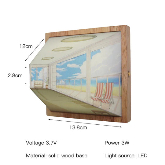 Lampe Murale LED 3D Moderne 6