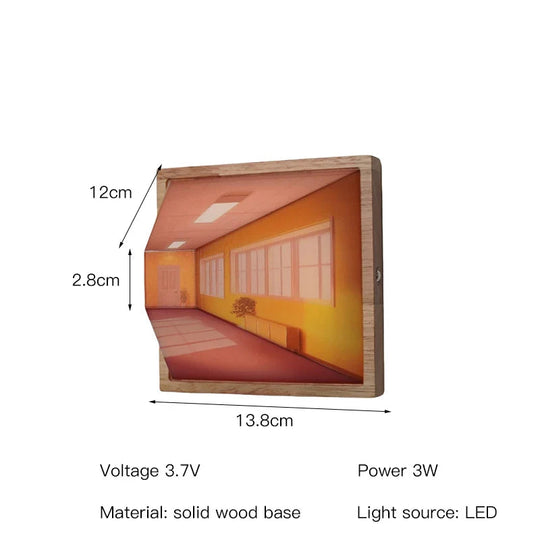 Lampe Murale LED 3D Moderne 8