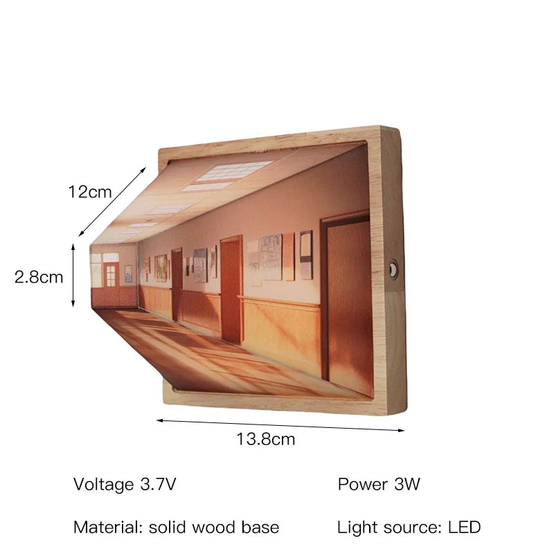 Lampe Murale LED 3D Moderne 9