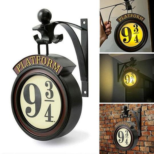 Lampe Murale Métro 9 3/4 pour Fans de Fantastique 3